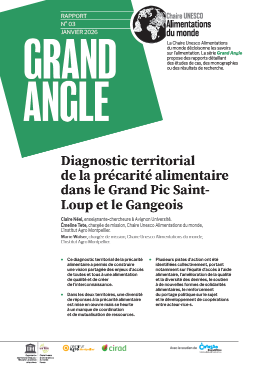 couverture Diagnostic territorial de la précarité alimentaire dans le Grand Pic Saint- Loup et le Gangeois
