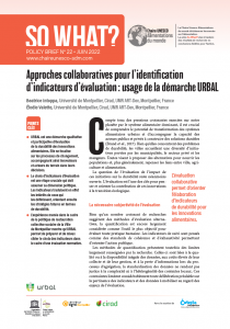 N°22 / Approches collaboratives pour l’identification d’indicateurs d’évaluation : usage de la démarche URBAL
