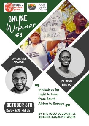 illustrtation article : Initiatives for right to food, from South Africa to Europe